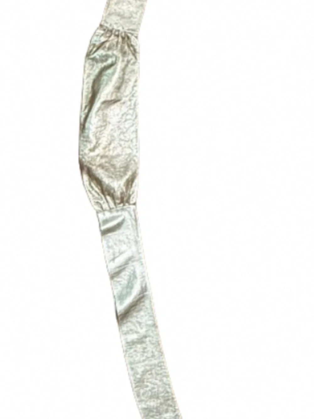 Suzi Roher Gold Metallic Leather Wrap Sash Belt XS Canada Handmade